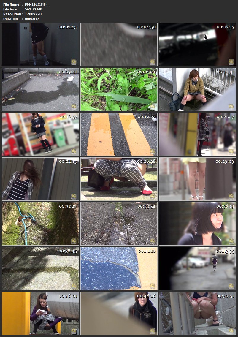 [PM-191] 盗撮 糞尿女1 Voyeur Defecation ジェイド パックメン 2016/09/09