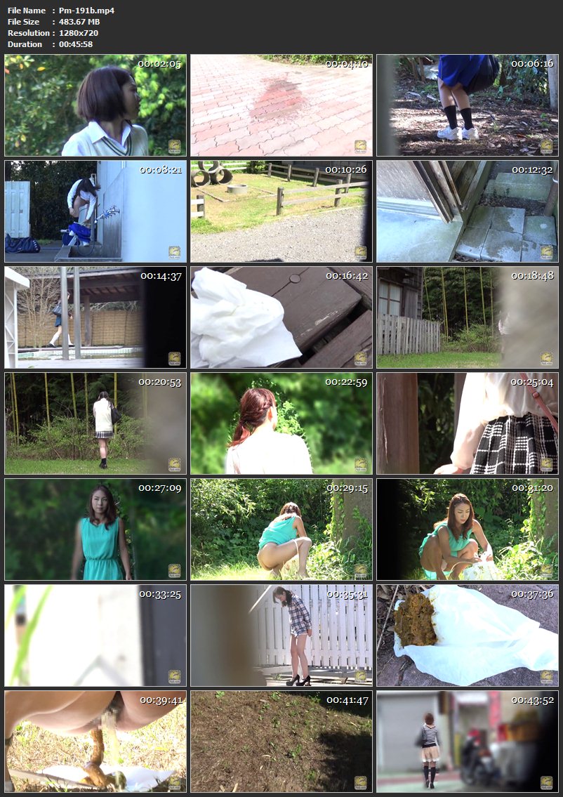 [PM-191] 盗撮 糞尿女1 Voyeur Defecation ジェイド パックメン 2016/09/09