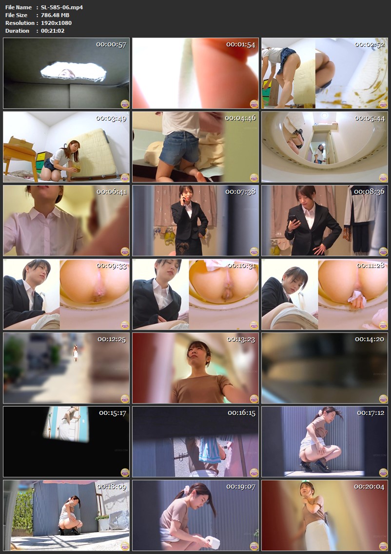 [SL-585] 美女隣人暴露撮 快楽アナル淫乱大便 2023/07/14 Spy Cam シャリラ Japanese scat