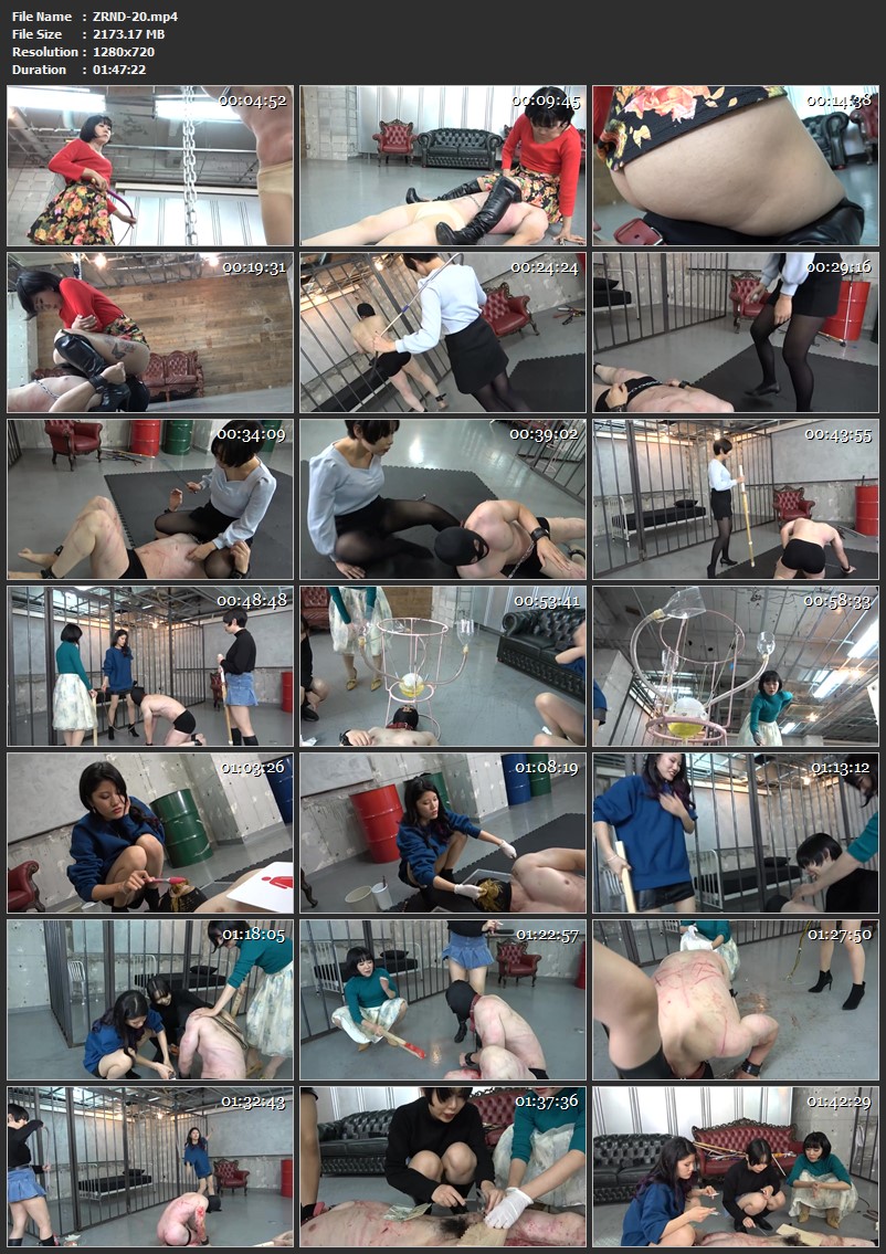 [ZRND-20] 黄金Mホスト奮闘記5 女王様達の休日〜新人Mホストを買って遊んでみた〜後編 Yapoo's Market Femdom 脱糞